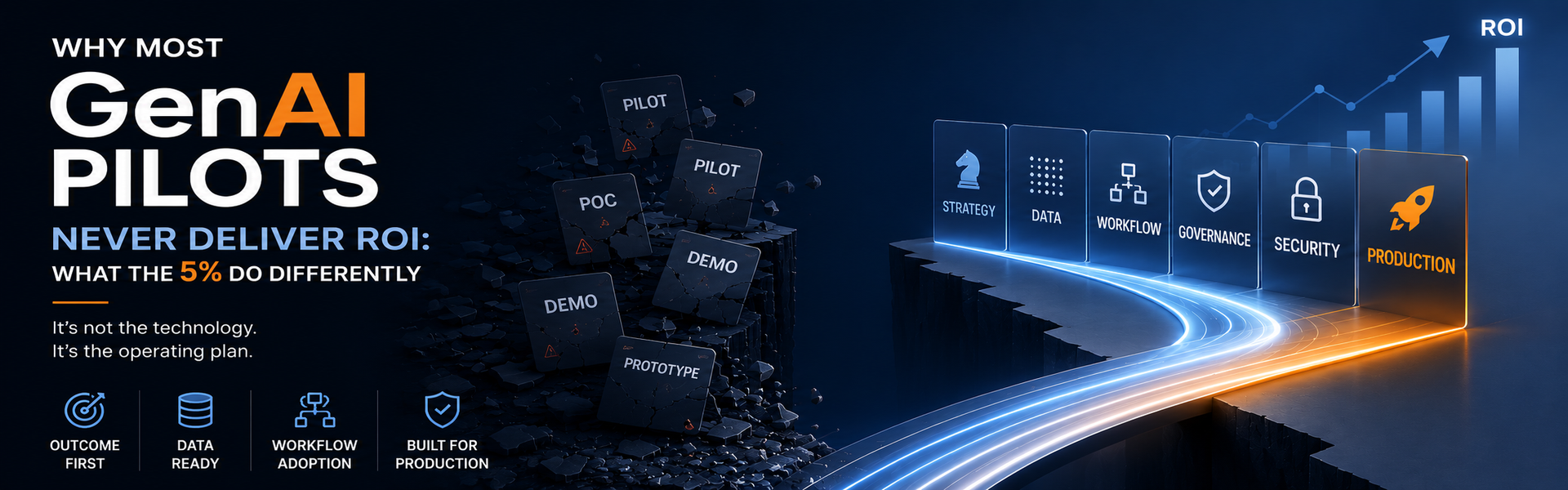 Why Most GenAI Pilots Never Deliver ROI: What the 5% Do Differently
